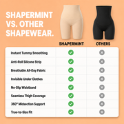 SHAPERMINT Shapewear for Women - High-Waisted Shapewear Tummy Control Shorts, Thigh Slimmer, Underwear for Women